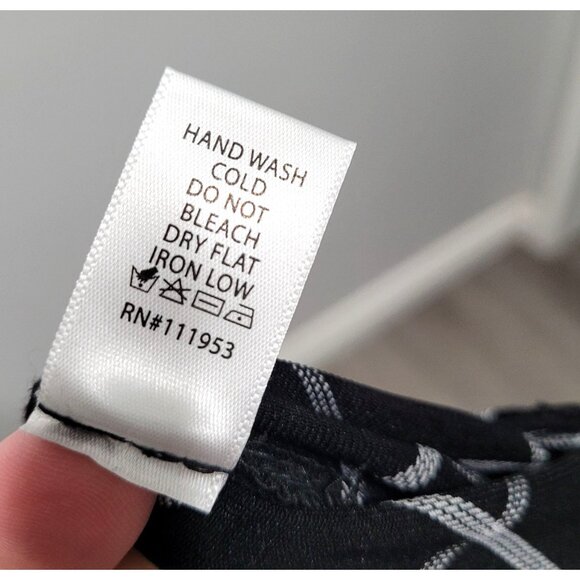 Womens Active USA Black & White Plaid Checkered Pull-on Pants Size M - Picture 5 of 13